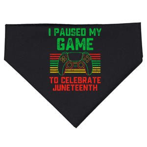 I Paused My Game To Celebrate Juneteenth Gamer USA-Made Doggie Bandana