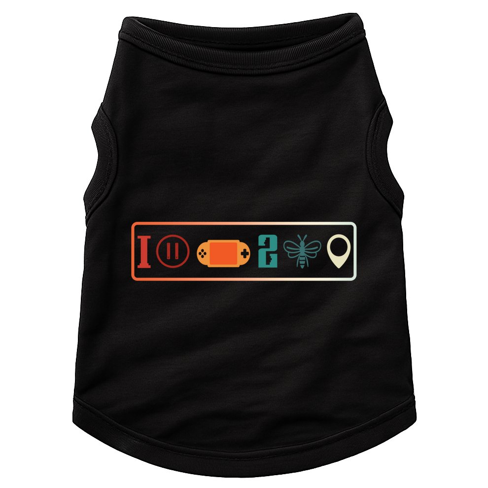 I Paused My Game To Be Here Icons Cool Gaming Retro Vintage Meaningful Gift Doggie Tank