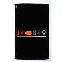 I Paused My Game To Be Here Icons Cool Gaming Retro Vintage Meaningful Gift Golf Towel