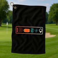 I Paused My Game To Be Here Icons Cool Gaming Retro Vintage Meaningful Gift Golf Towel