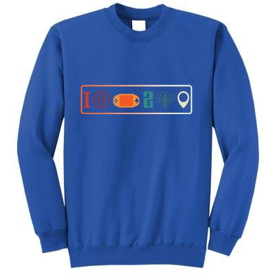 I Paused My Game To Be Here Icons Cool Gaming Retro Vintage Meaningful Gift Sweatshirt