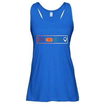 I Paused My Game To Be Here Icons Cool Gaming Retro Vintage Meaningful Gift Ladies Essential Flowy Tank