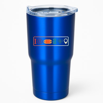 I Paused My Game To Be Here Icons Cool Gaming Retro Vintage Meaningful Gift Tumbler