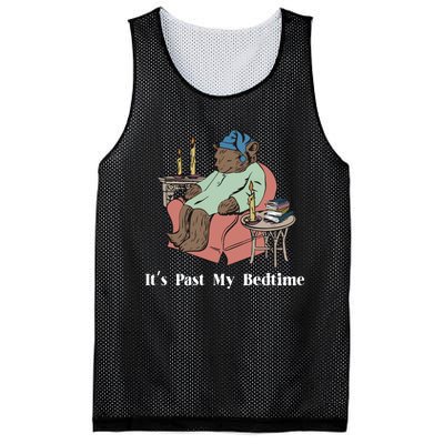 It’S Past My Bedtime Bear Mesh Reversible Basketball Jersey Tank