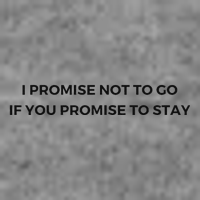 I Promise Not To Go If You Promise To Stay 7-Panel Snapback Hat