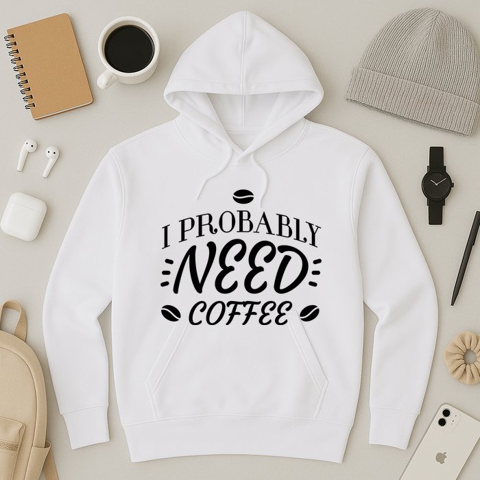 I Probably Need Coffee Hoodie
