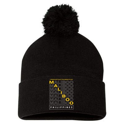 I Promise Not To Go If You Promise To Stay Maliboo Pom Pom 12in Knit Beanie