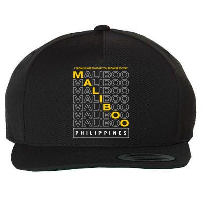 I Promise Not To Go If You Promise To Stay Maliboo Wool Snapback Cap