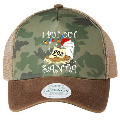 I Put Out For Santa Milk And Cookies Christmas Funny Sarcasm Legacy Tie Dye Trucker Hat
