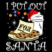I Put Out For Santa Milk And Cookies Christmas Funny Sarcasm Sustainable Beanie
