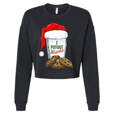 I Put Out For Santa Christmas Cropped Pullover Crew