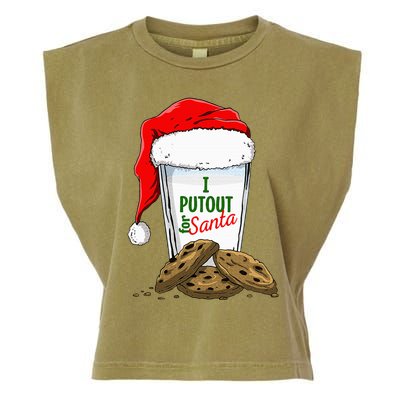 I Put Out For Santa Christmas Garment-Dyed Women's Muscle Tee