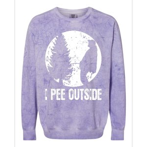 I Pee Outside Inappropriate Colorblast Crewneck Sweatshirt