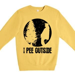 I Pee Outside Inappropriate Premium Crewneck Sweatshirt