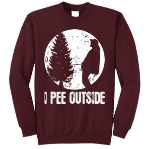 I Pee Outside Inappropriate Tall Sweatshirt