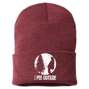 I Pee Outside Inappropriate Sustainable Knit Beanie