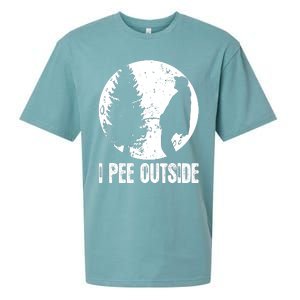 I Pee Outside Inappropriate Sueded Cloud Jersey T-Shirt