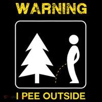 I Pee Outside T Camping Mousepad