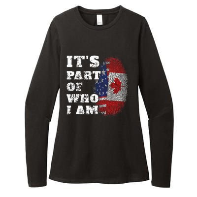 ItS Part Of Who I Am American And Canadian Mixed Heritage Womens CVC Long Sleeve Shirt