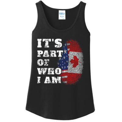 ItS Part Of Who I Am American And Canadian Mixed Heritage Ladies Essential Tank