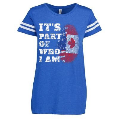 ItS Part Of Who I Am American And Canadian Mixed Heritage Enza Ladies Jersey Football T-Shirt