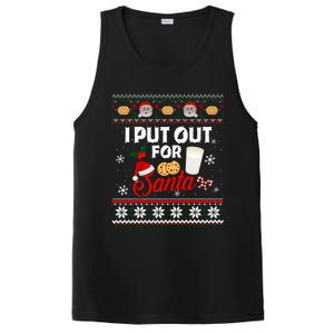 I Put Out For Santa Funny Christmas Cookies And Milk Ugly Funny Gift PosiCharge Competitor Tank