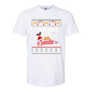 I Put Out For Santa Funny Christmas Cookies And Milk Ugly Funny Gift Softstyle CVC T-Shirt