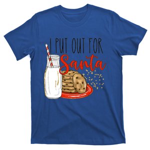 I Put Out For Santa Funny Christmas Family Milk Cookie Cute Gift T-Shirt