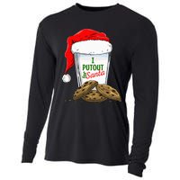 I Put Out For Santa Christmas funny holiday  Cooling Performance Long Sleeve Crew