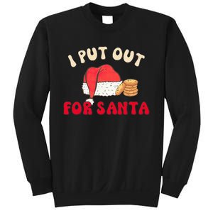 I Put Out For Santa Christmas Couple Sweatshirt