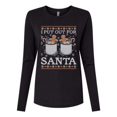 I Put Out For Santa Great Gift Womens Cotton Relaxed Long Sleeve T-Shirt