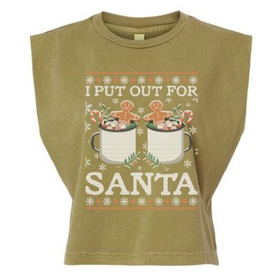 I Put Out For Santa Great Gift Garment-Dyed Women's Muscle Tee