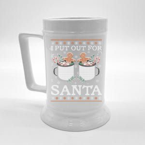 I Put Out For Santa Great Gift Beer Stein