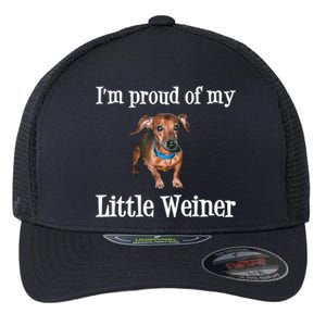 IM Proud Of My Little Weiner Funny Dachshund Dog Lover Flexfit Unipanel Trucker Cap