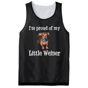 IM Proud Of My Little Weiner Funny Dachshund Dog Lover Mesh Reversible Basketball Jersey Tank