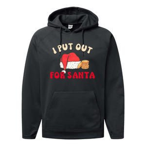 I Put Out For Santa Christmas Couple Performance Fleece Hoodie