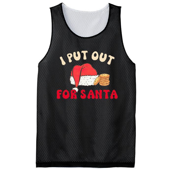 I Put Out For Santa Christmas Couple Mesh Reversible Basketball Jersey Tank