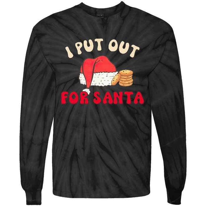 I Put Out For Santa Christmas Couple Tie-Dye Long Sleeve Shirt