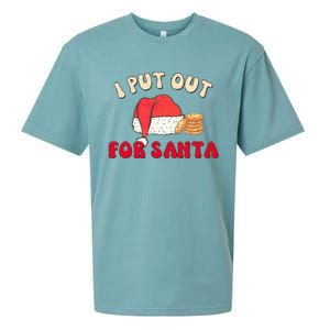 I Put Out For Santa Christmas Couple Sueded Cloud Jersey T-Shirt