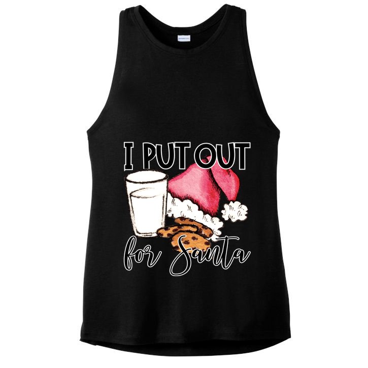 I Put Out For Santa Cookies And Milk Gift Ladies PosiCharge Tri-Blend Wicking Tank