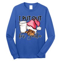 I Put Out For Santa Cookies And Milk Gift Long Sleeve Shirt