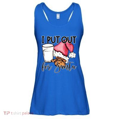 I Put Out For Santa Cookies And Milk Gift Ladies Essential Flowy Tank