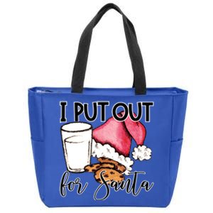 I Put Out For Santa Cookies And Milk Gift Zip Tote Bag