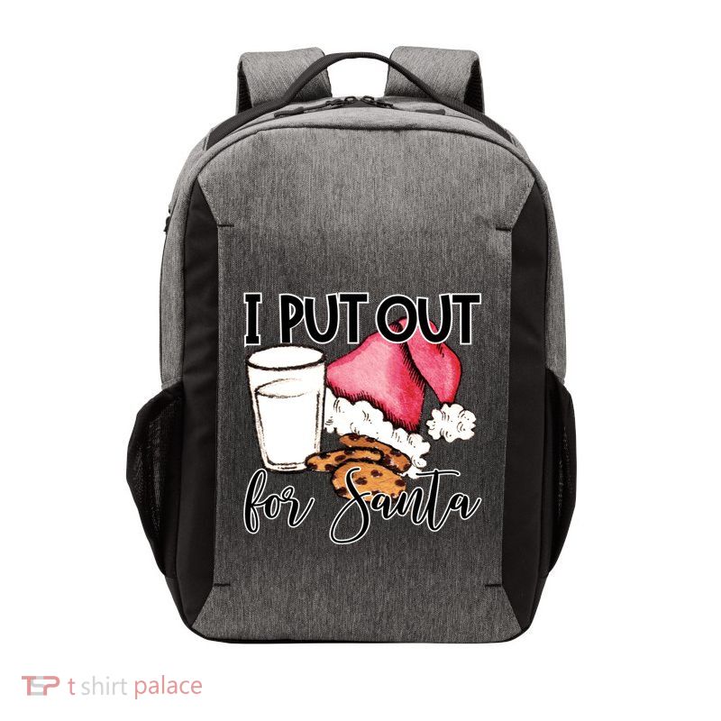 I Put Out For Santa Cookies And Milk Gift Vector Backpack