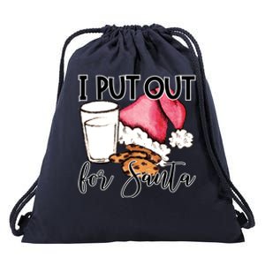 I Put Out For Santa Cookies And Milk Gift Drawstring Bag