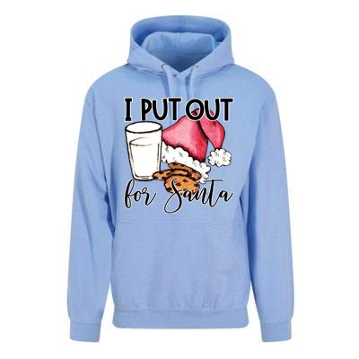 I Put Out For Santa Cookies And Milk Gift Unisex Surf Hoodie