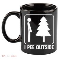 I Pee Outside 11oz C Handle Ceramic Mug