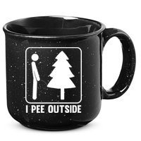 I Pee Outside 15oz Campfire Ceramic Mug