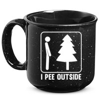 I Pee Outside 15oz Campfire Ceramic Mug