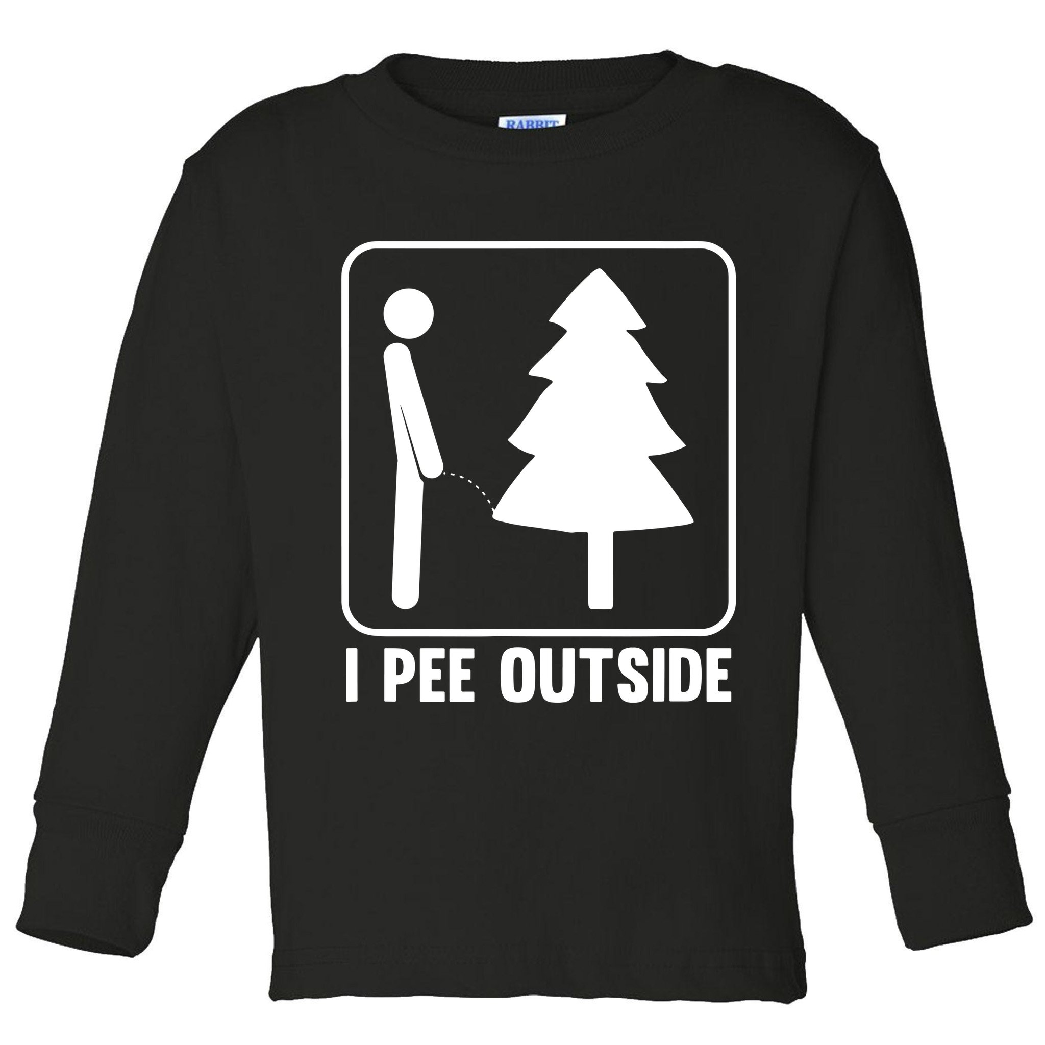 I Pee Outside Toddler Long Sleeve Shirt